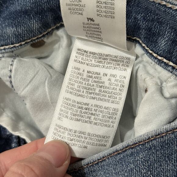 MOTHER Insider Crop Step Chew Jeans Women’s 28 High Rise Raw Hem Distressed - Picture 6 of 8